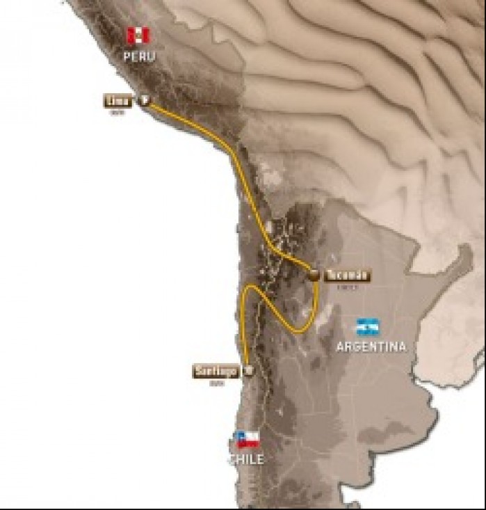 Dakar  2013 trasa